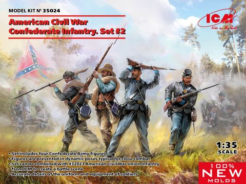 ICM 1:35 US Civil War Confederate Set #2