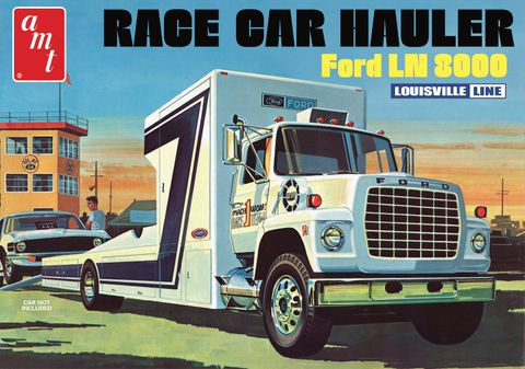 AMT 1:25 Ford LN 8000 Race Car Hauler