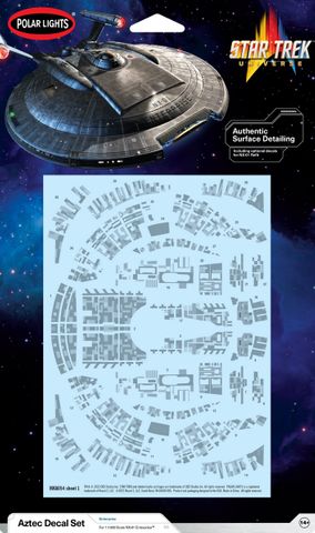 Polar Lights 1:1000 Star Trek NX-01 USSEnterprise Aztec Decals