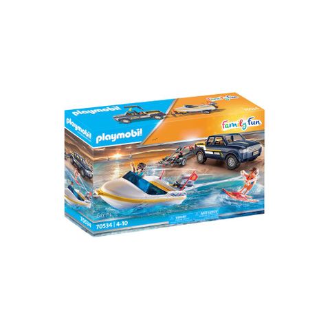 Playmobil Pick-Up with Speedboat