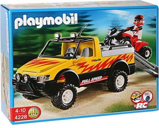 Playmobil, Pick Up Truck With Quad