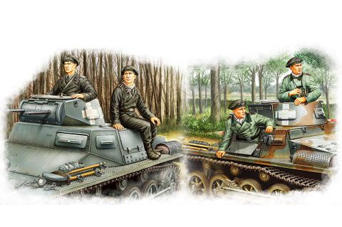 Hobbyboss 1:35 German Panzer Crew Set