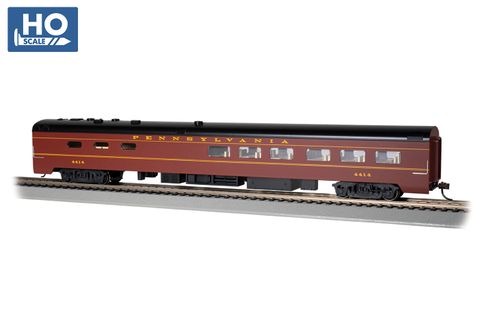Bachmann PRR #4414 85ft Smooth Sided Dining Car, Lit Int. HO Scale
