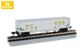 Bachmann CSX #141946 40ft Quad Hopper, (Grey & Yellow), N Scale