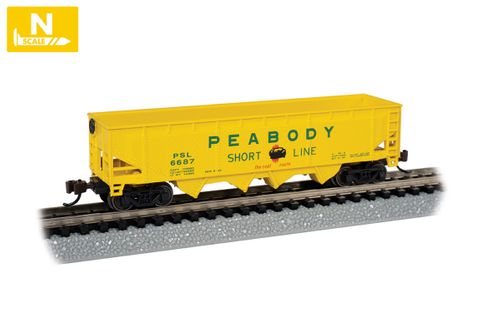 Bachmann Peabody Coal Company #6687 40ftQuadhopper, N Scale