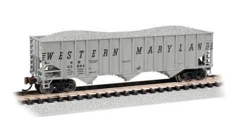 Bachmann Western Maryland #63894 Beth Steel 3-Bay 100 Ton Hopper. N