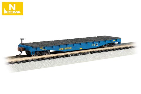 Bachmann CSX #602360 52ft Steel Flatcar.N Scale