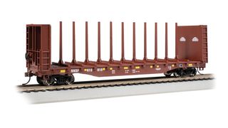 Bachmann BNSF 52ft Centre-Beam Flatcar No 615818 Box Car Red HO