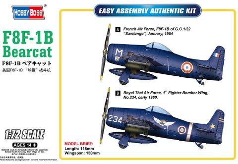 Hobbyboss 1:72 F8F-1B Bearcat