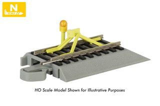 Bachmann Nickel Silver E-Z Track Flashing LED Bumper, N Scale