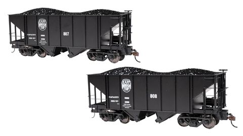 Bachmann East Broad Top #807 & #808 2-Bay Steel Hoppers 2/box. On30