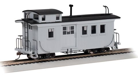 Bachmann Wood Side-Door Caboose PaintedUnlettered Grey. On30 Scale