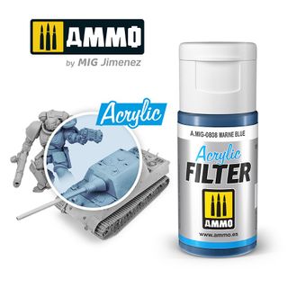 Ammo Acrylic Filter Marine Blue 15ml