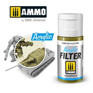 Ammo Acrylic Filter Olive Drab 15ml