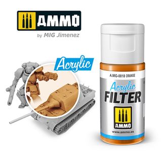 Ammo Acrylic Filter Orange 15ml