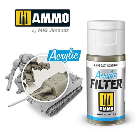 Ammo Acrylic Filter Light Gray