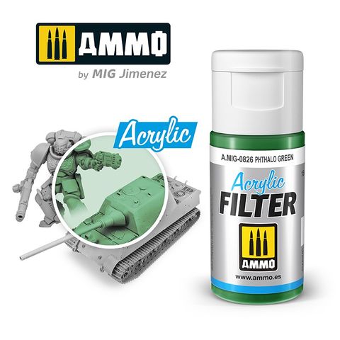 Ammo Acrylic Filter Phthalo Green