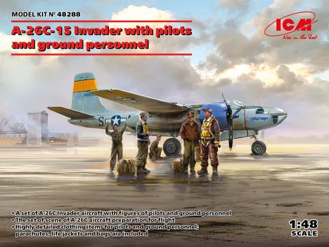 ICM 1:48 A26C-15 Invader with Figures