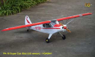 VQ Models Piper PA-18 Super Cub 30-38ccU.S. Vers. Red/White 2710mm WS