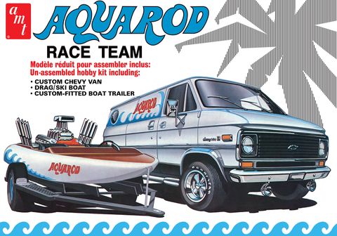 AMT 1:25 Aqua Rod Race Team 1975 Chevy Van