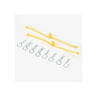 Dubro Body Klip Retainers 2Pcs Yellow*