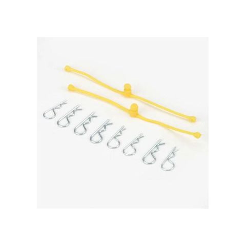 Dubro Body Klip Retainers 2Pcs Yellow*