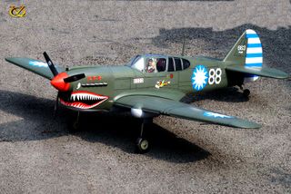 VQ Models P40 Kittyhawk AVG 60/100 EP: RBBM61, 1570mm WS, 6Ch RC