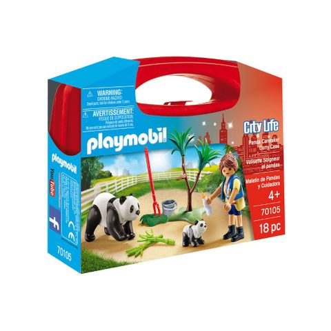 Playmobil Panda Caretaker Carry Case