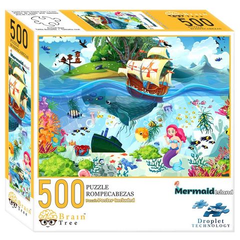 Mermaid Island 500 Pieces Jigsaw Puzzle