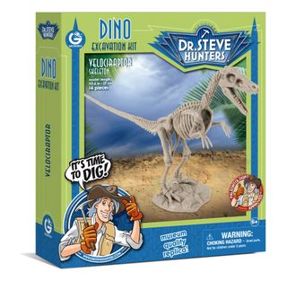 Dr. Steve Hunters Velociraptor SkeletonDino Excavation Kit