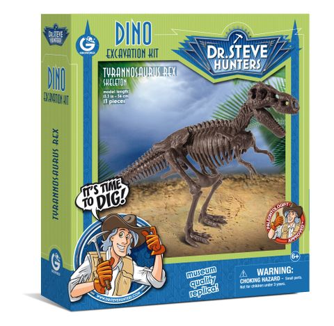 Dr. Steve Hunters Tyrannosaurus Rex Skeleton Dino Excavation Kit