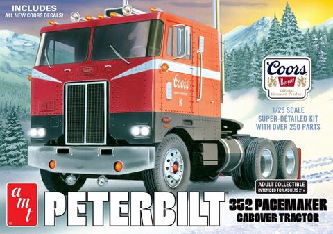 AMT 1:25 Peterbilt 352 Pacemaker COE Coors Beer