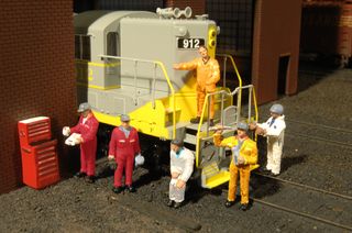 Bachmann Mechanics. 6 Figures. HO Scale