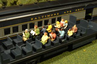 Bachmann Waist up Seated Passengers. 12.Figures. HO Scale