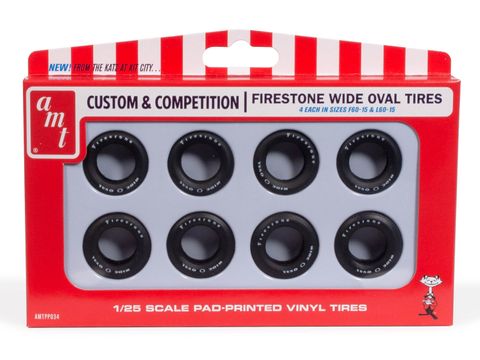 AMT Firestone Wide Oval Tire Parts Pack