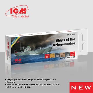 ICM Paint Set Ships of Kriegsmarine