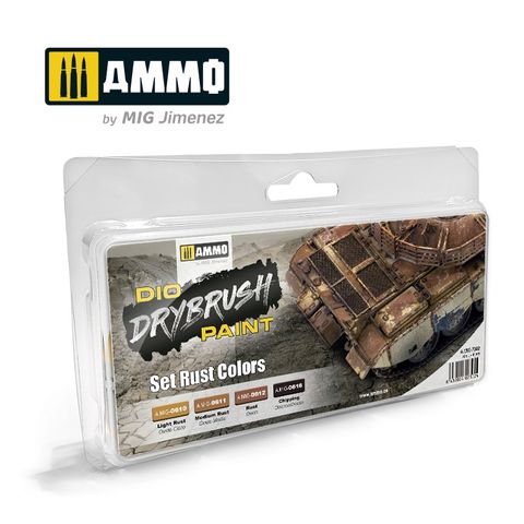 Ammo Drybrush Set Rust Colours (4) 40ml