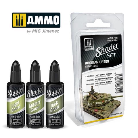 Ammo Shader Set  Russian Green (3) 10ml