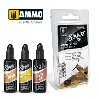 Ammo Shader Set Warm Colours (3) 10ml