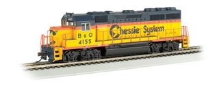 Bachmann Chessie #4155 GP40 Diesel Loco,DCC Ready, HO Scale