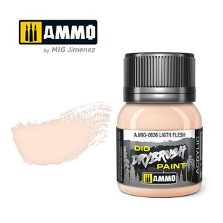 Ammo Drybrush Light Flesh 40ml