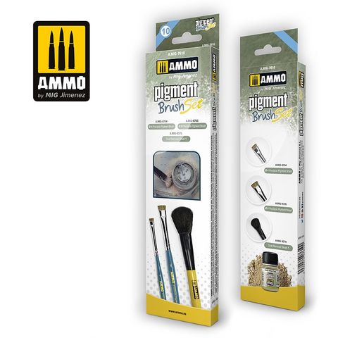 Ammo Pigment Brushes Set (3)