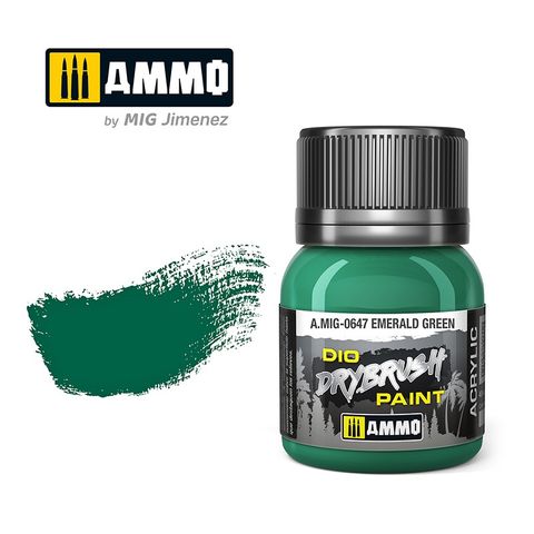 Ammo Drybrush Emerald Green 40ml