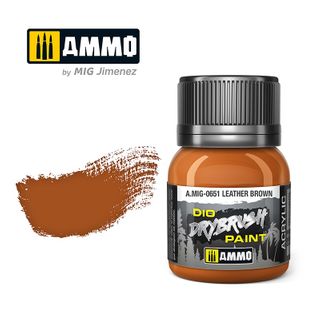 Ammo Drybrush Leather Brown 40ml