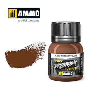 Ammo Drybrush Dark Brown 40ml
