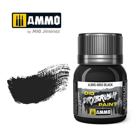 Ammo Drybrush Black Brown 40ml