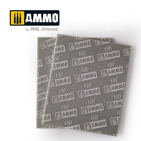 Ammo Sanding Sponge Sheet (100) 2pcs