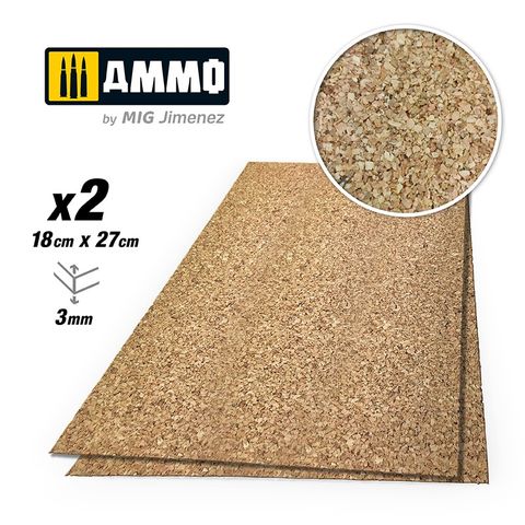 Ammo Create Cork Medium Grain (3mm) 2pcs
