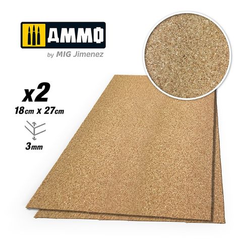 Ammo Create Cork Fine Grain (3mm) 2pcs