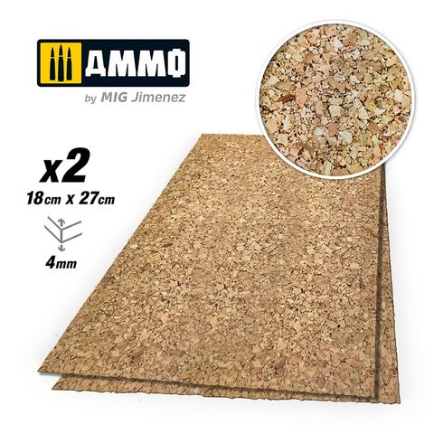 Ammo Create Cork Thick Grain (4mm) 2pcs